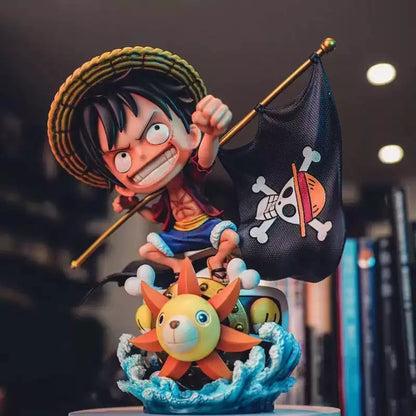 [N] ワンピース モンキー・D・ルフィ 旗を掲げる ストローハット団 GKフィギュア