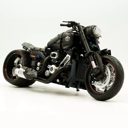 [N] 1:5スケール ハーレーX48 ブラックナイト メカニカルバイク組立ブロック模型