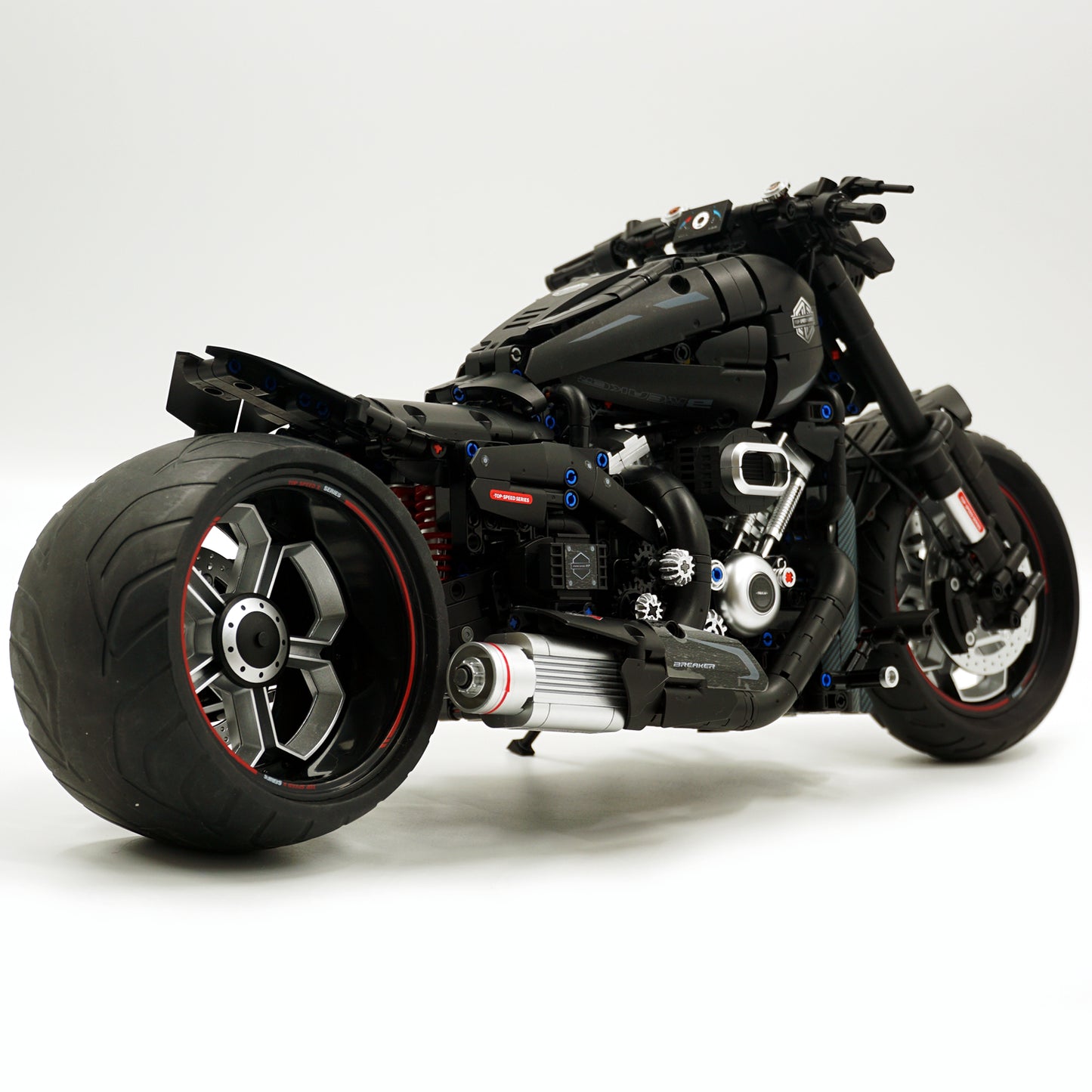 [N] 1:5スケール ハーレーX48 ブラックナイト メカニカルバイク組立ブロック模型