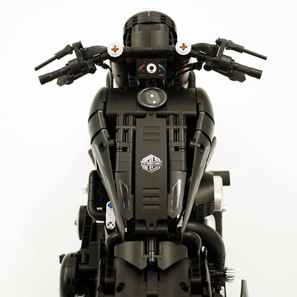 [N] 1:5スケール ハーレーX48 ブラックナイト メカニカルバイク組立ブロック模型