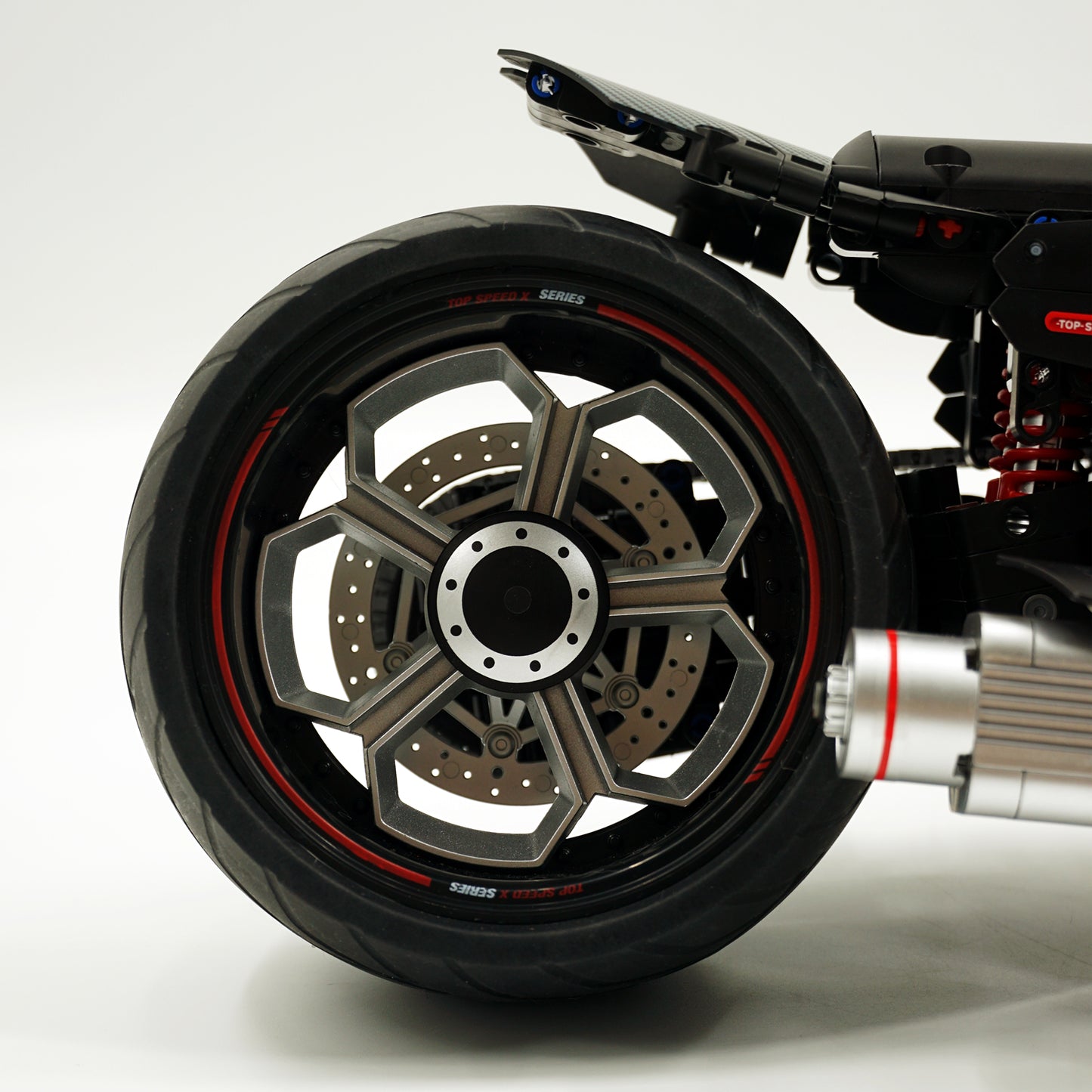 [N] 1:5スケール ハーレーX48 ブラックナイト メカニカルバイク組立ブロック模型