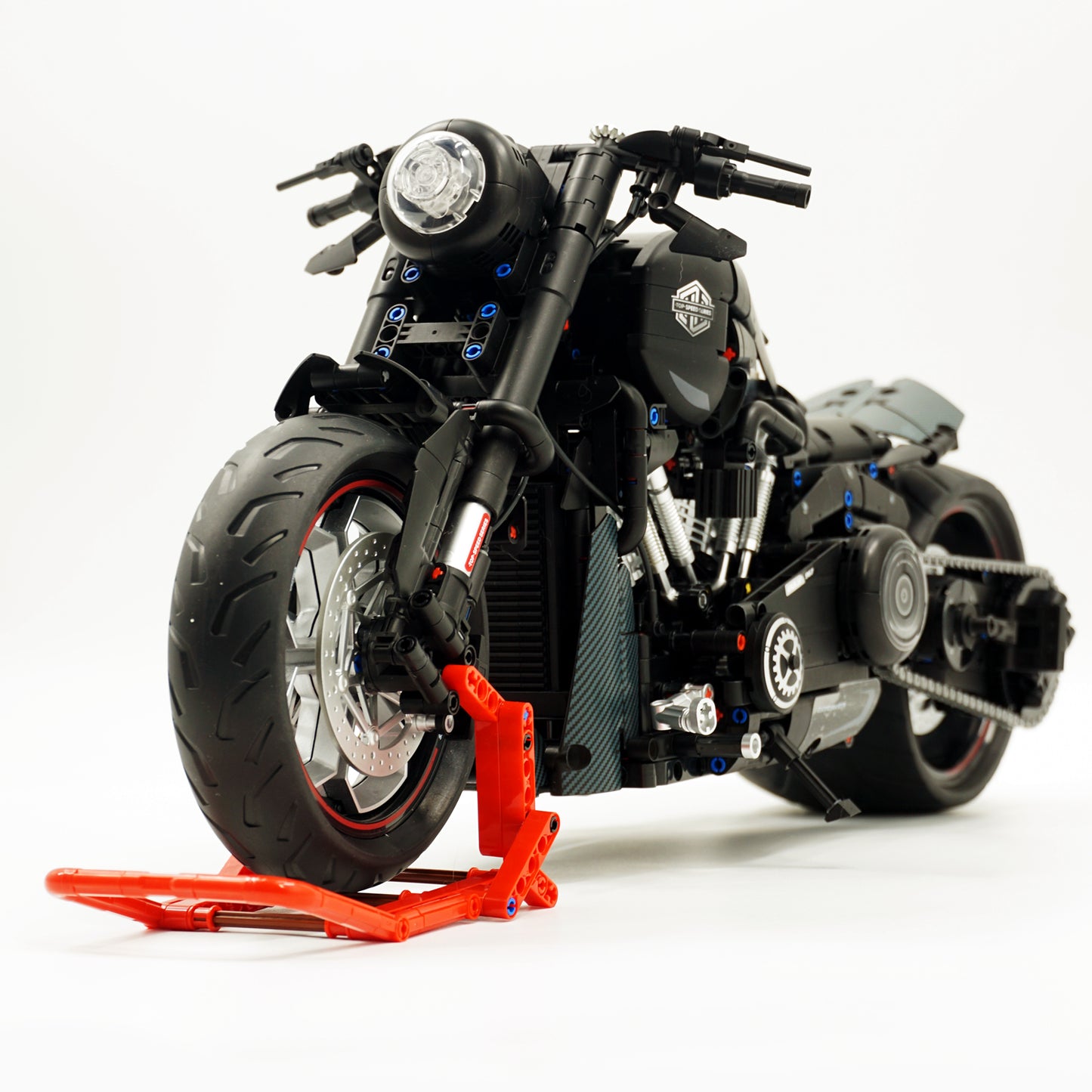 [N] 1:5スケール ハーレーX48 ブラックナイト メカニカルバイク組立ブロック模型