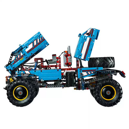 [N] テクニック 6×6 オフロード レッカートラック RC仕様 地形対応 リモコン ピックアップ 組立ブロック 男の子向け知育玩具