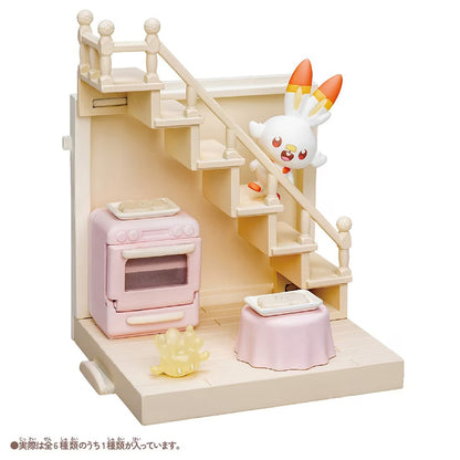 [N] トミカ ポケモン あたたかいおうち ミニハウス ポッチャマ＆モクロー ジオラマフィギュア