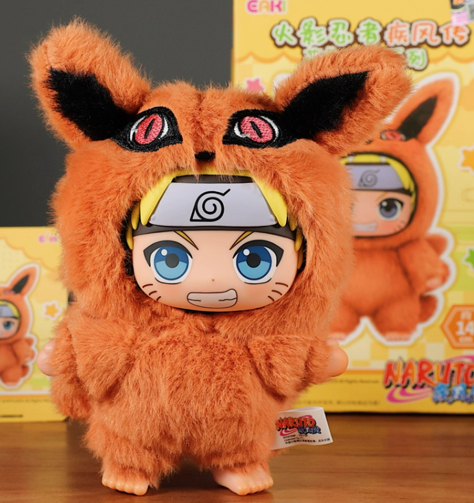 [N] NARUTO -ナルト- EAKI もふもふビーストパーティー ブラインドボックス（全7種＋シークレット）ナルト・サスケ・イタチ・サクラ・ヒナタ・ガアラ・カカシ ソフトビニール ぬいぐるみマスコット