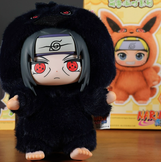 [N] NARUTO -ナルト- EAKI もふもふビーストパーティー ブラインドボックス（全7種＋シークレット）ナルト・サスケ・イタチ・サクラ・ヒナタ・ガアラ・カカシ ソフトビニール ぬいぐるみマスコット