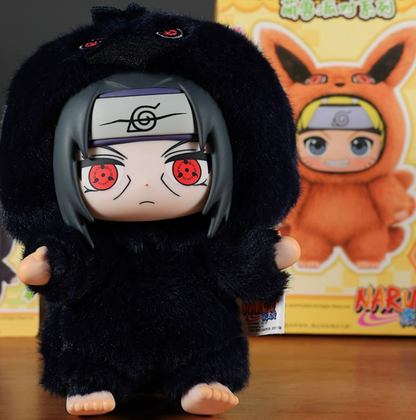 [N] NARUTO -ナルト- EAKI もふもふビーストパーティー ブラインドボックス（全7種＋シークレット）ナルト・サスケ・イタチ・サクラ・ヒナタ・ガアラ・カカシ ソフトビニール ぬいぐるみマスコット