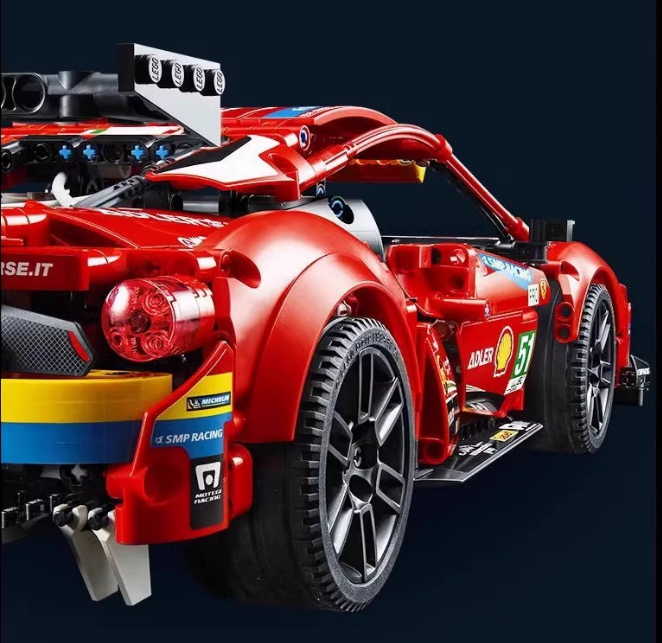 [N] 組立ブロックカー模型 コレクション用展示ボックス付きプレゼント