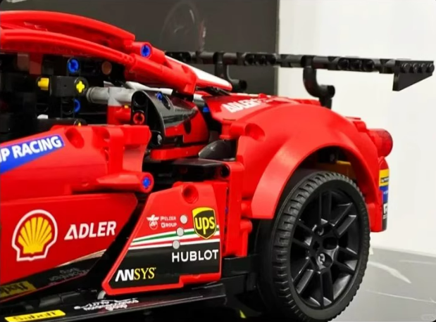 [N] 組立ブロックカー模型 コレクション用展示ボックス付きプレゼント