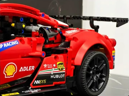 [N] 組立ブロックカー模型 コレクション用展示ボックス付きプレゼント