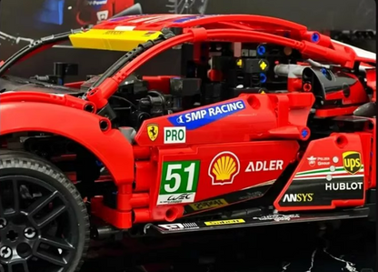 [N] 組立ブロックカー模型 コレクション用展示ボックス付きプレゼント