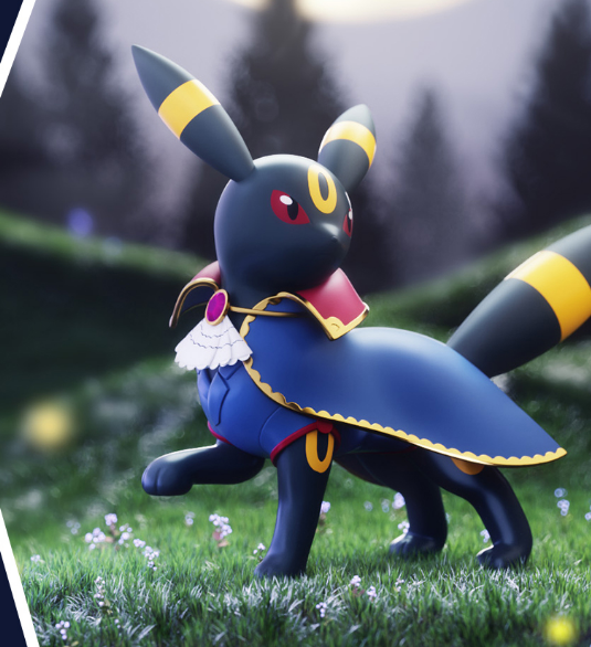 [N] ポケモン大集結・ブラッキー フィギュア コレクション潮玩モデル