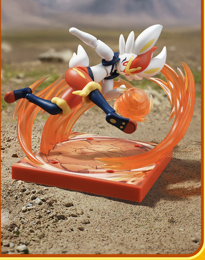 [N] ポケモン ブロックフィギュア クラシック版 エースバーン 可動モデル