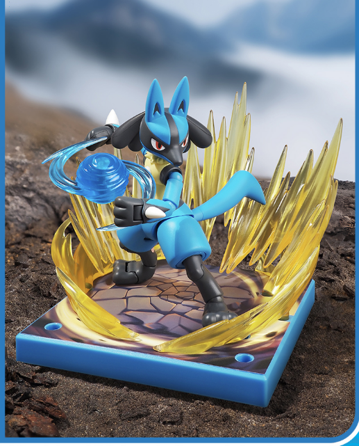 [N] ポケモン ブロックフィギュア クラシック版 ルカリオ 可動モデル