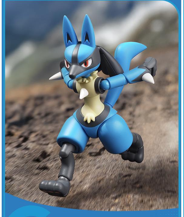 [N] ポケモン ブロックフィギュア クラシック版 ルカリオ 可動モデル