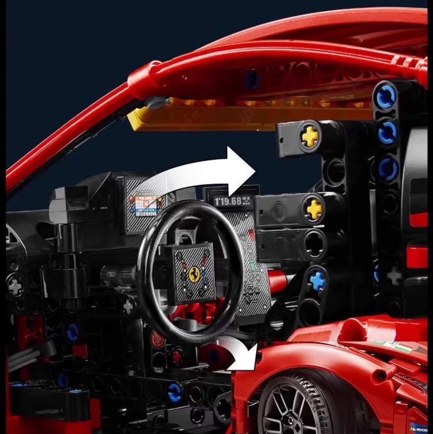 [N] 組立ブロックカー模型 コレクション用展示ボックス付きプレゼント